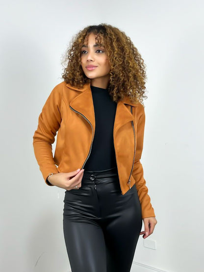 Jaqueta Feminina em Suede Airla Frete Grátis.