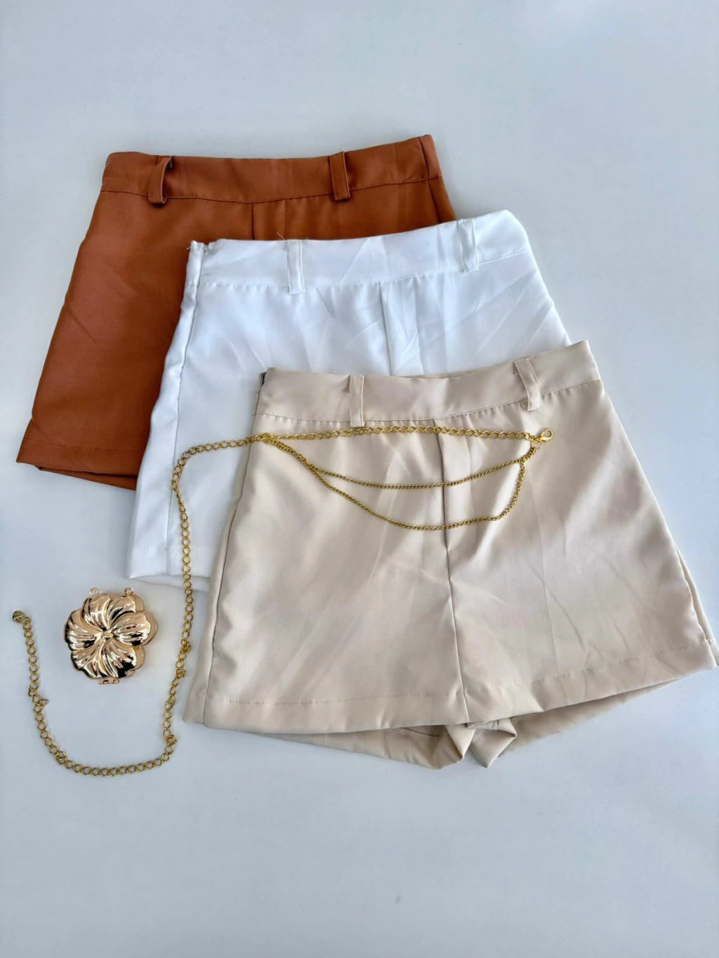Short Saia Feminino Alfaiataria Livia Ref. 1367. FRETE GRÁTIS