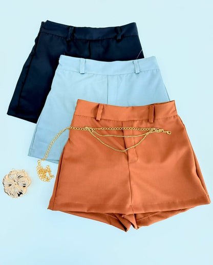 Short Saia Feminino Alfaiataria Livia Ref. 1367. FRETE GRÁTIS