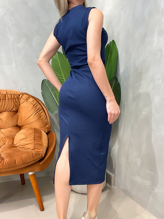 Vestido Midi em Ribana Regata Leticia Frete Grátis.