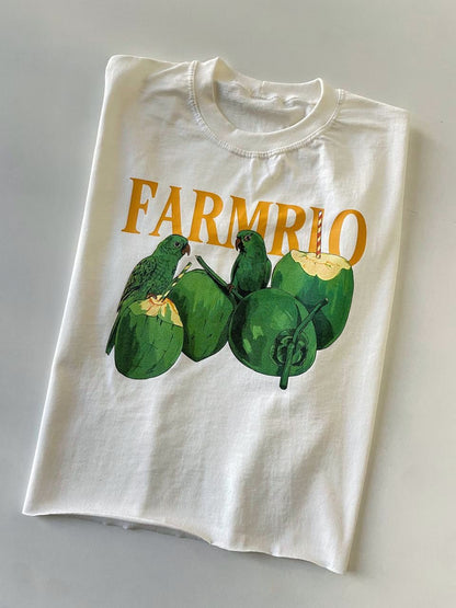 Cropped T-Shirt Oversized Estampada Rio Ref. 909. FRETE GRÁTIS