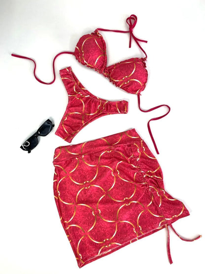 Conjunto Feminino Biquíni e Saia Curta Regulável Ibiza Frete Grátis.