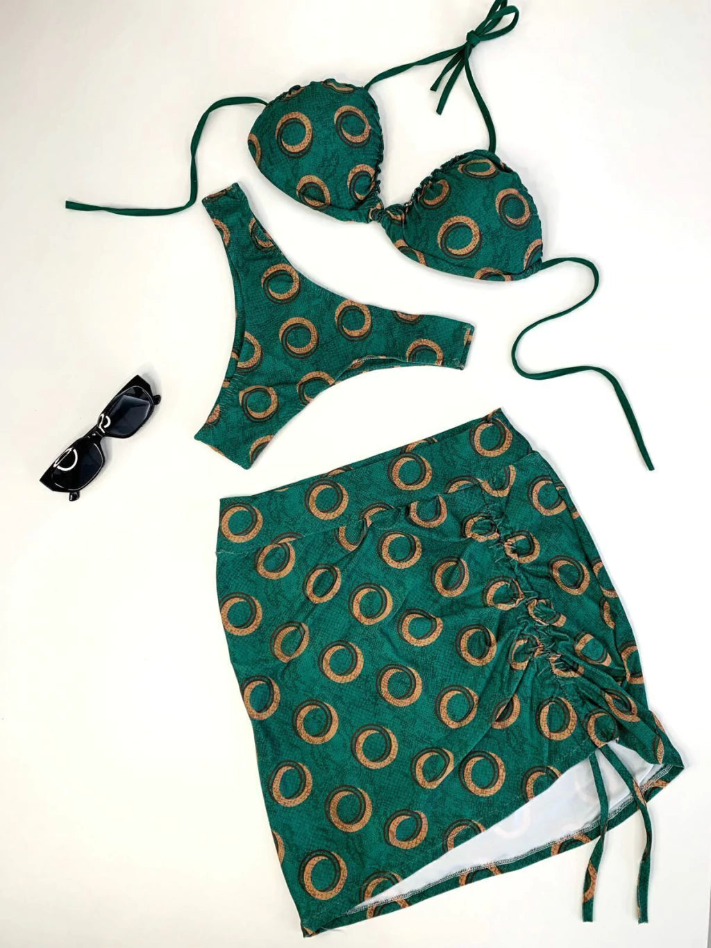 Conjunto Feminino Biquíni e Saia Curta Regulável Ibiza Frete Grátis.