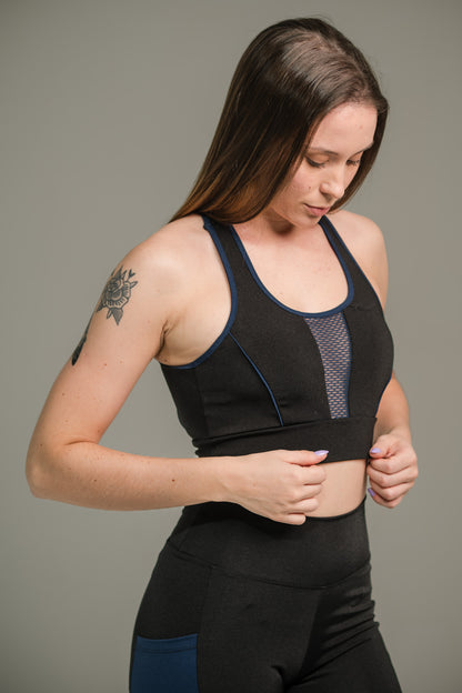 Top Feminina com Filete Colorido. FRETE GRÁTIS