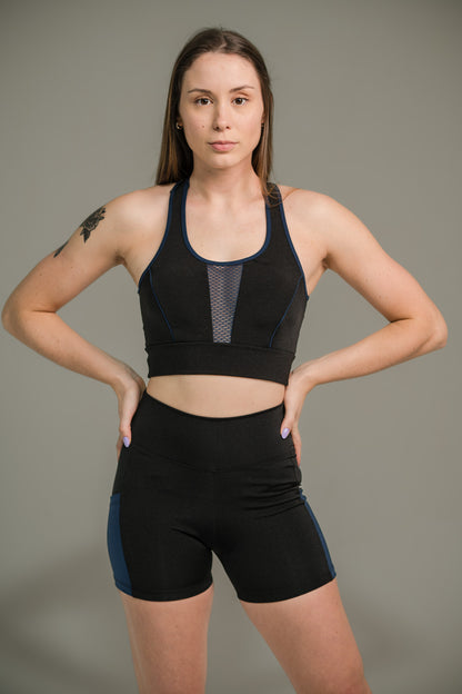 Top Feminina com Filete Colorido. FRETE GRÁTIS