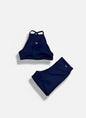 Conjunto feminino fitness na poliamida com bojo removivel e costa aberta Lara. FRETE GRÁTIS
